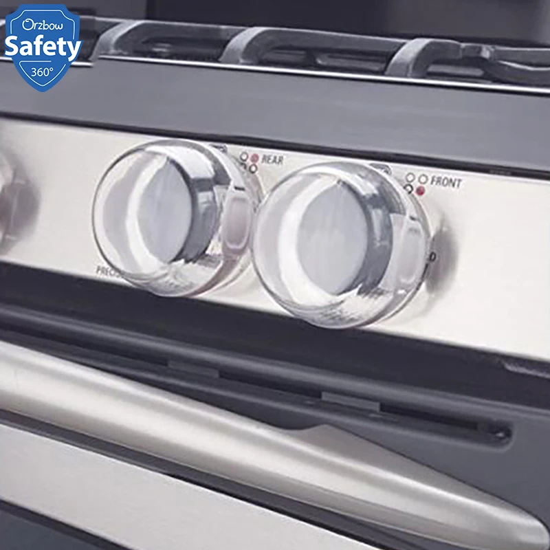 

Kitchen Stove Safety Knob Cover Children Safety Natural Gas Switch Covers Oven Cookware Parts Baby Protection Product Lock