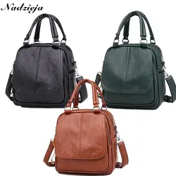 Новый женский рюкзак для женщин рюкзак кожаная школьная сумка модные дизайнерские кожаный рюкзак дорожная сумка Mochila