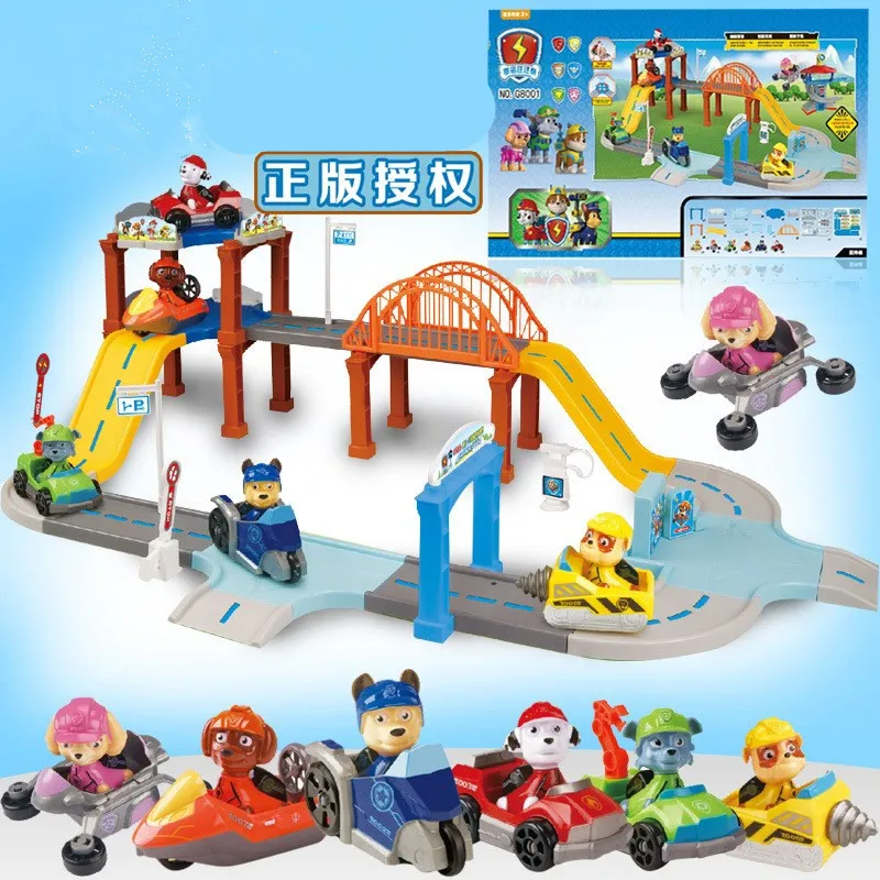 

Paw Patrol Dog Toys Track Car Toy Set Scenes Anime Figure Patrulla Canina Juguetes Action Figures Play Set Toys For Children Toy
