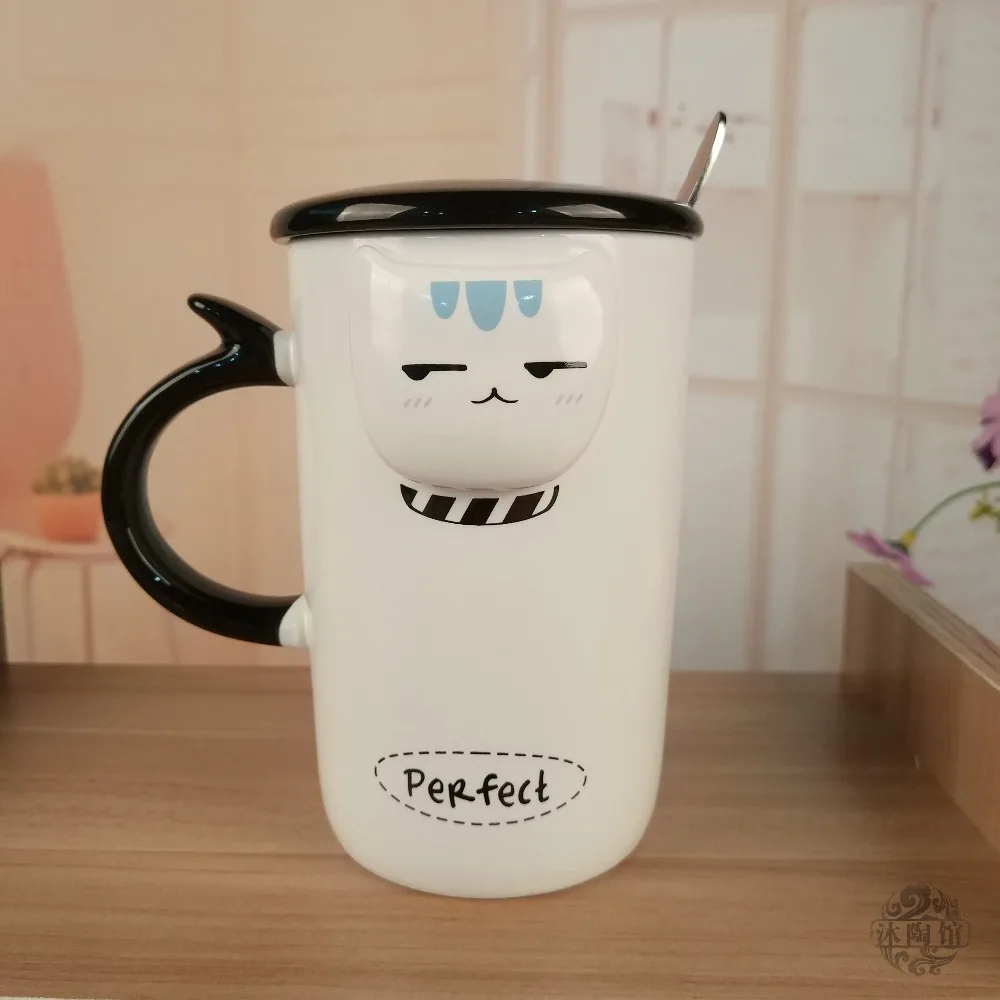 Kreatif 3D Cat Keramik Kopi Mug 400 ML Cangkir Lucu Hewan