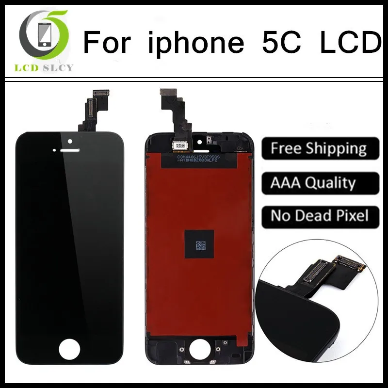 Best Quanlity Without Dead Pixels Spots For Apple iPhone 5C LCD Display Touch Screen Digitizer Assembly