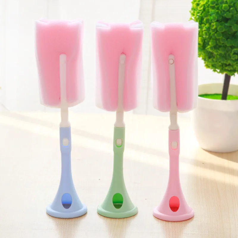 

2019 NEW 1 PC Kitchen Cleaning Tool Sponge Brush For Wineglass Bottle Coffe Tea Glass Cup Fashion And Sponge Brush