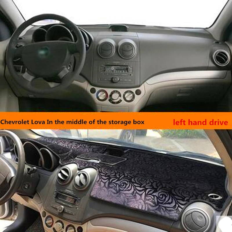 left hand drive car dashboard cover mat pad for Chevrolet Lova in the