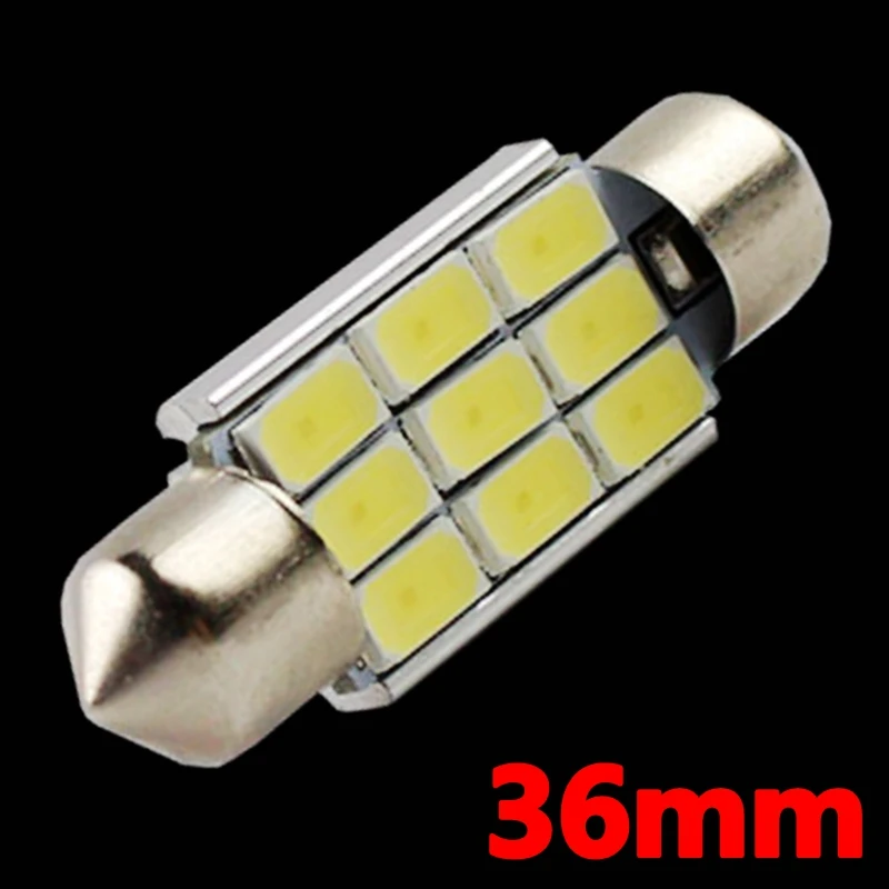 36 мм 39 41 C10W C5W CANBUS автомобильный фестонный lamp 9 SMD 5630 5730 LED безотказный купол