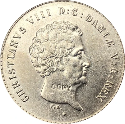 Дания 1842 копия монет 29 мм