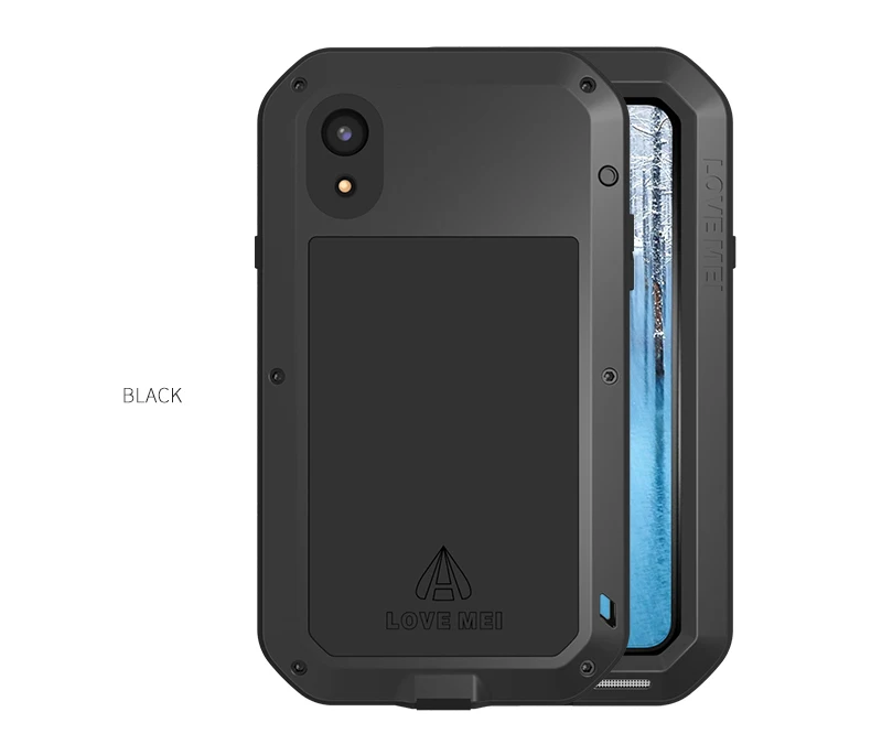 Gorilla Glass) Мощный чехол LOVE MEI для iphone X XS Max XR телефона 8 6 6s 7 Plus водонепроницаемый