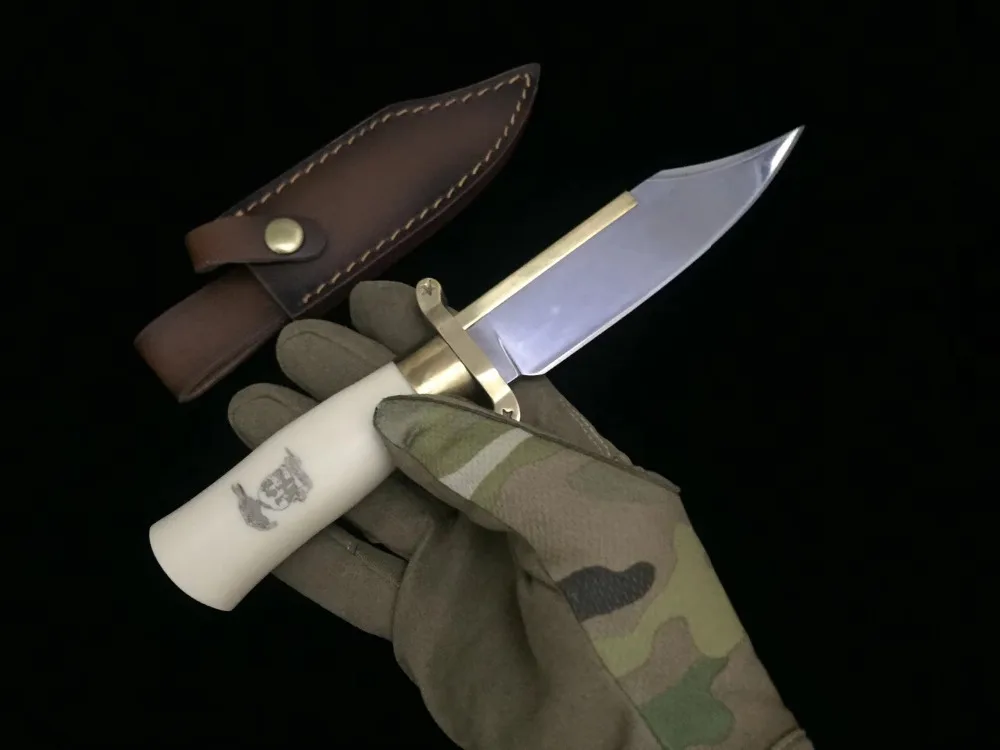 DuoClang Expendables Combat Fixed Blade Knife AUS-8 Steel Small Tactical Military Knives Gold Blade Back High Quality DuoClang Expendables Combat Fixed Blade Knife AUS-8 Steel Small Tactical Military Knives Gold Blade Back High Quality