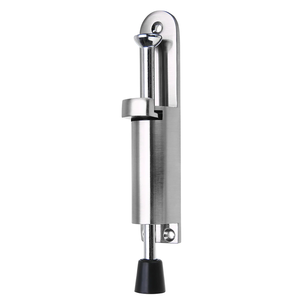 Heavy Duty Telescopic Door Stopper Silver Stainless Steel Spring Loaded Step-On Door Holder For Household Hardware
