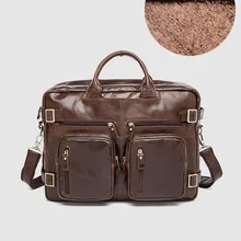 CARANFIER Мужские портфели из натуральной кожи, для документов, сумки для ноутбука, сумки через плечо, офисные деловые многофункциональные сумки