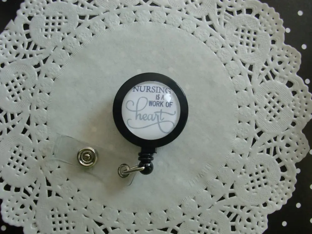 

Nursing is a wok retractable id badge reel 10pcs/lot