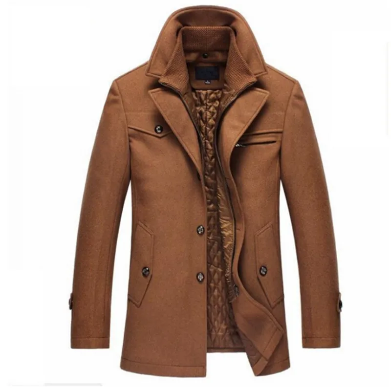 Male Casual Warm Outerwear Jacket and coat Male Pea Coat Size M-4XL Dropshipping New Winter Wool Coat Slim Fit Stylish Jackets Male Casual Warm Outerwear Jacket and coat Male Pea Coat Size M-4XL Dropshipping New Winter Wool Coat Slim Fit Stylish Jackets