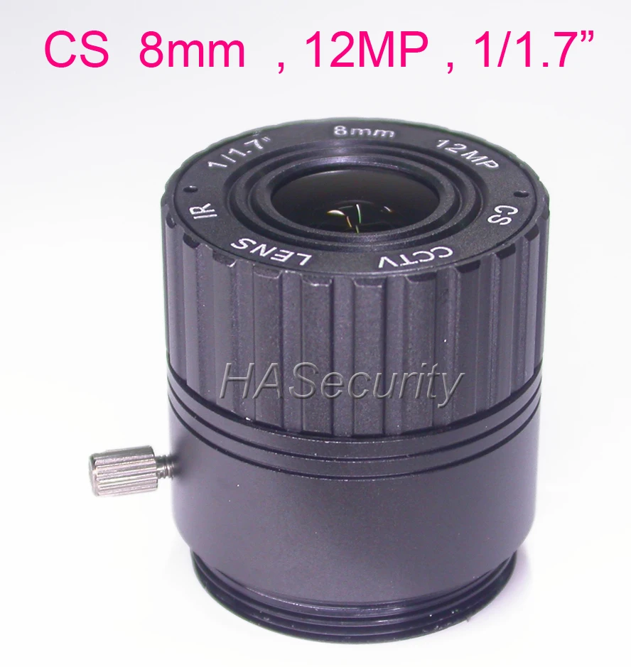 

8mm CS , 12MP 1/1.7" F1.8 LENs for CCTV IP camera PCB board module installation assembly