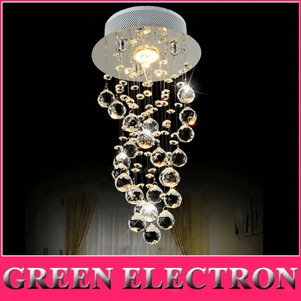 Modern Luxury LED Crystal Chandelier Bedroom Corridor Hallway Entrance Crystal Chandelier Bar