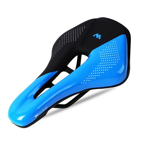 Blue B Style WEST BIKING седло для горного велосипеда, Велосипедное Сиденье, силиконовое, нескользящее, шоссейное, MTB, седло, силикагель, подушка, велосипедное седло - Цвет: Blue B Style