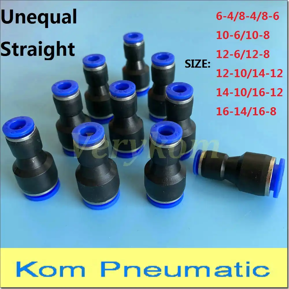 12-12 mm Unión Recta montaje rápido empuje neumática ajuste Accesorios de aire PU12 12 mm