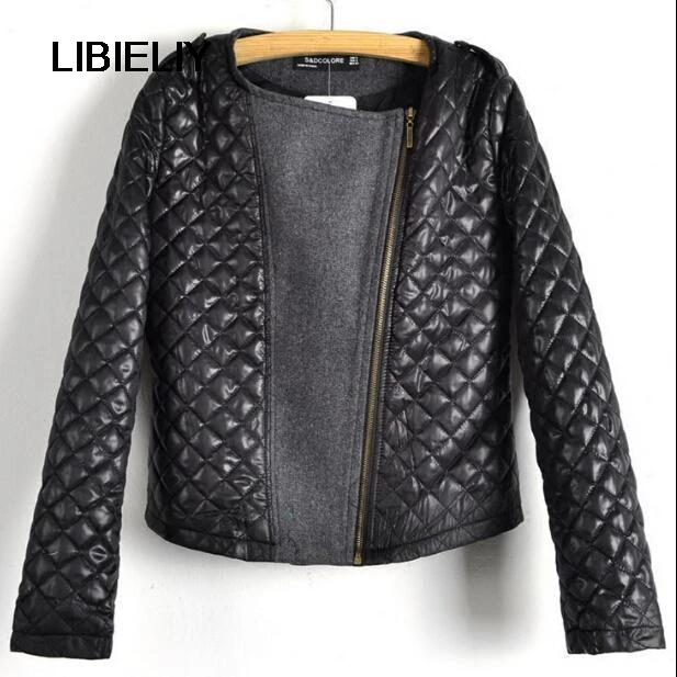 Femmes Cuir Noir En Moto Cool Zipper Pu Manteau Veste pCpq0Efnxw