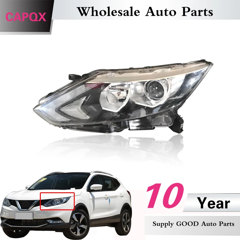 

CAPQX High quality Front bumper headlight For Nissan Qashqai 2016 2017 headlamp head light lamp