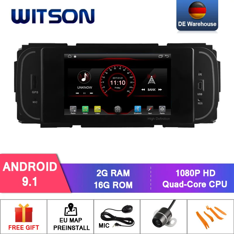 WITSON Android 9,1 автомобильный dvd-плеер для CHRYSLER GRAND VOYAGER Встроенная функция OBD зеркальная ссылка для Android Mobile+ iPhone - Цвет: K6838 Android 9.1