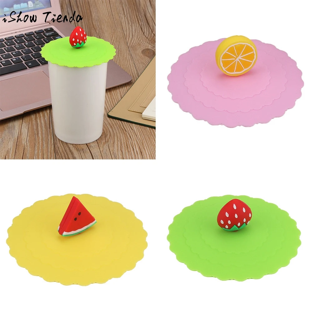 73.79руб. 30% СКИДКА|Горячие милые фрукты кружева пыли многоразовые силиконовые крышки чашки DIY Бесплатная сплайсинга теплоизоляция чашка Уплотнение Крышка лимон арбуз-in Крышки для кухонной посуды from Дом и животные on AliExpress 