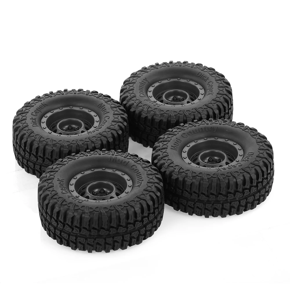 

4pcs AUSTAR 100mm 1.9 Inch Rim Rubber Tire Wheel for 1/10 RC Car Traxxas HSP Redcat RC4WD Tamiya Axial SCX10 HPI RC Rock Crawler