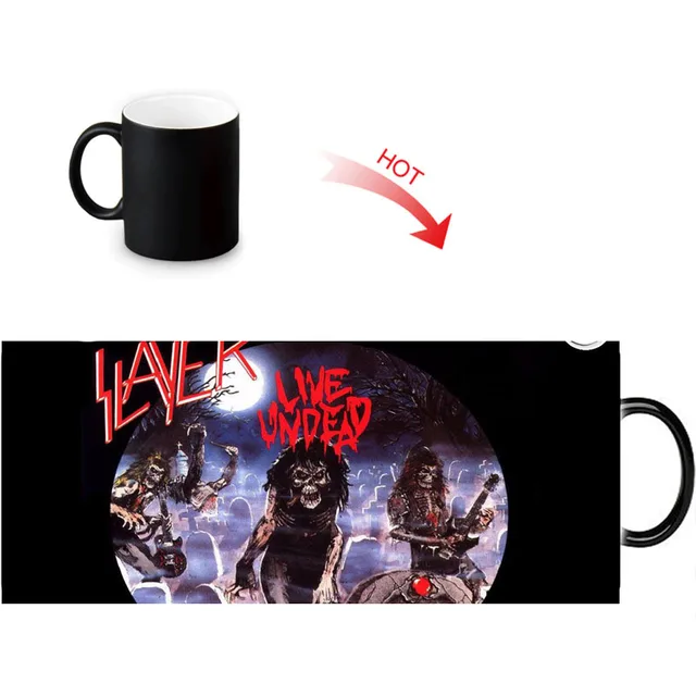 slayer printed color changing mugs home porcelain tea milk cup