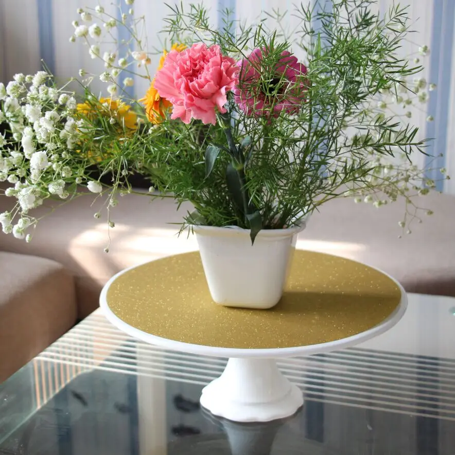 20pcs Party Supplies Decorative Gold Wedding Placemats,Glitter Table