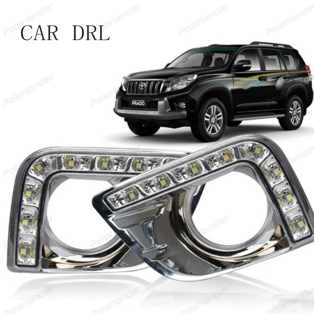 Автомобильная DRL Передняя противотуманная фара для T/oyota P/rado 2013-2014 Автомобильный