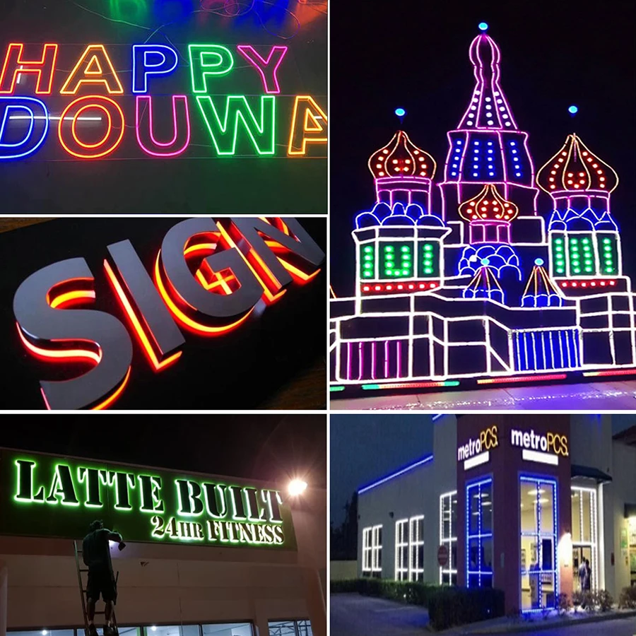RGB 5050 SMD LED Module Injection Light DC12V 3LED Waterproof Advertising Sign Store Front Lighting Module Strip Light 20-100PCS (2)