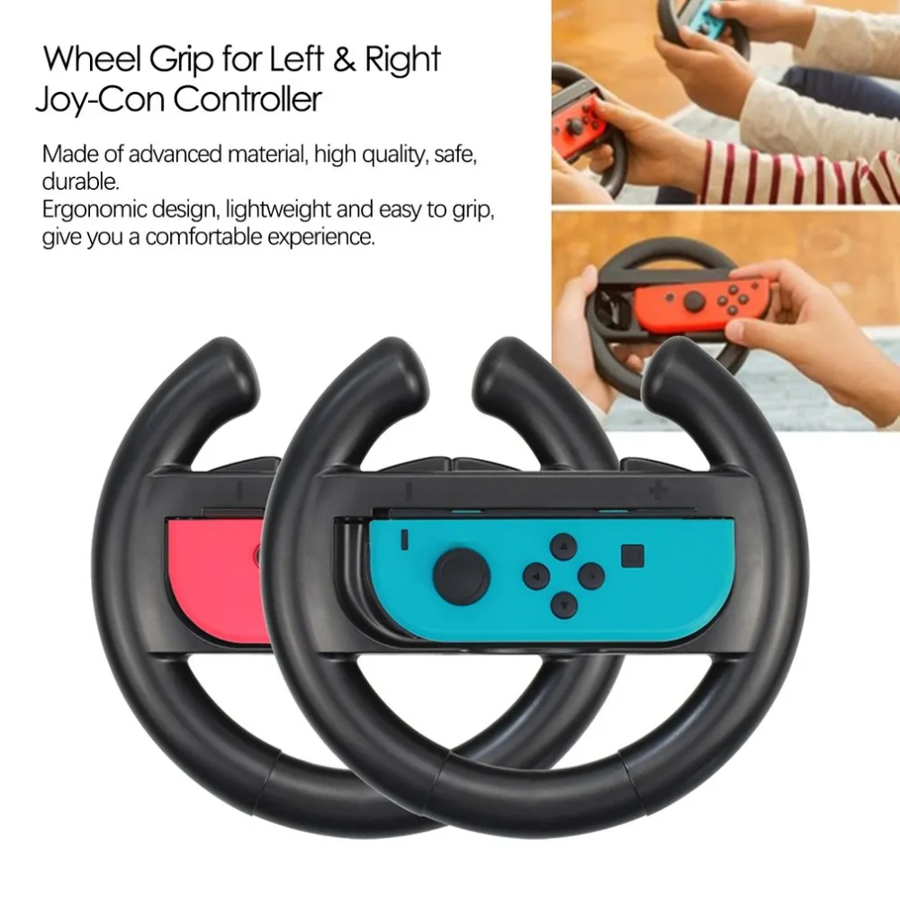 For Nintend Switch ABS Steering Wheel Handle Stand Holder Left Right Joy-Con Joycon For Nintend Switch NS NX Controller Wheels