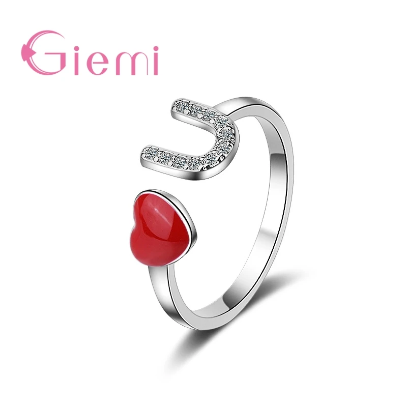 

Fashion Romantic LOVE YOU Design Korean casual style ladies opening adjustable jewelry ring Pretty Gifts For Girlfriends