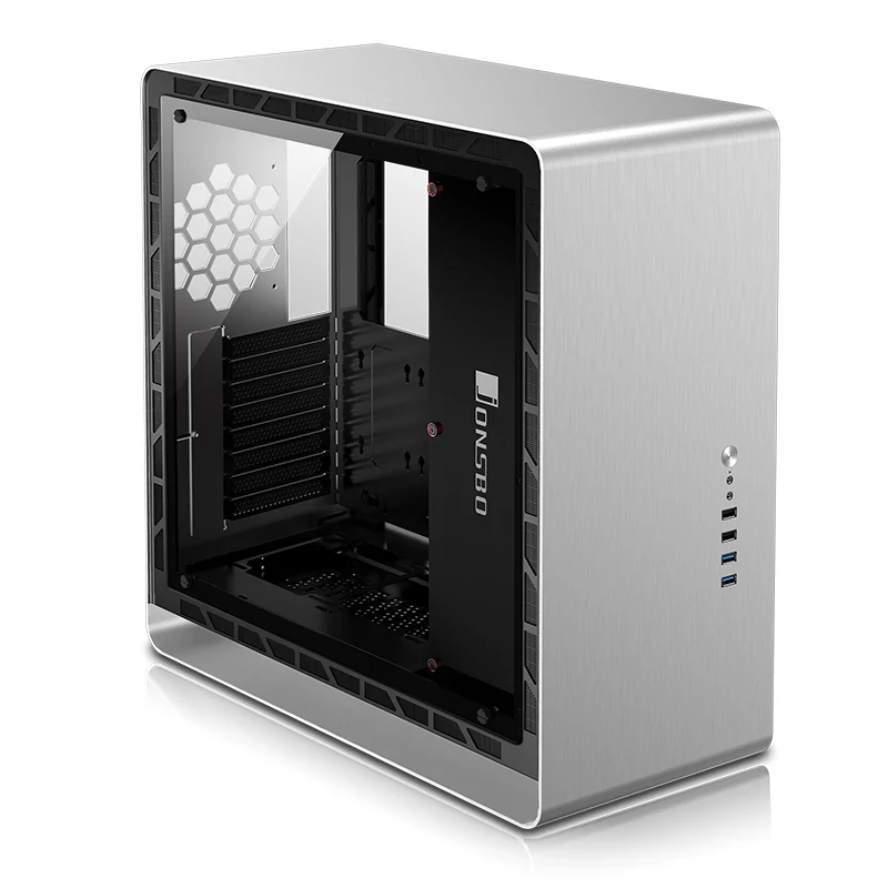 JONSBO UMX4 PLUS (E ATX материнская плата/RGB светодиодный светильник эффект/3 мм Полный