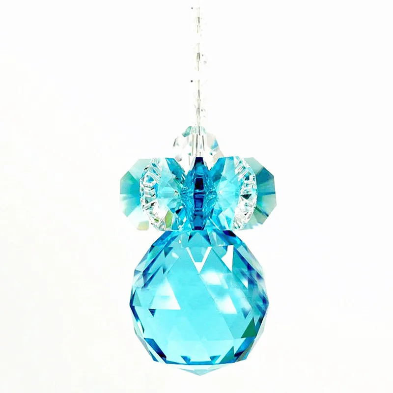 Grânulos de Cristal Rosa com Bola Facetada de Cristal para a Decoração da Árvore de Natal Lustre Pendurado Peças Decoração 1pc 30x300mm h - 3 1pc 30x300mm (h) grânulos de cristal rosa