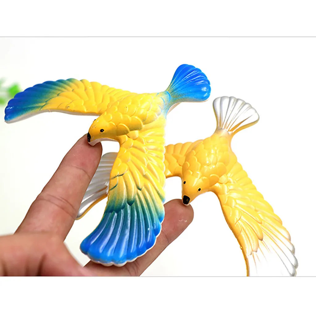 4Pcs Bird Toys Magic Balancing Bird Science Desk Toy Novelty Eagle Trick Child Party Gift Shaking Head Doll Education Toy