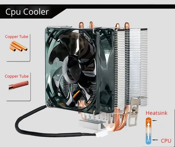 

90mm fan cooling CPU Cooler processor cooling aluminum radiator copper heatpipe for computer i7 8700K processor AM4 AM3+ AM2