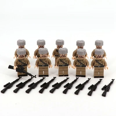 Советские пехотные солдатики спецназ полиция военное оружие аксессуары Playmobil Город Мини фигурки части оригинальные блоки модель игрушки - Цвет: Зеленый