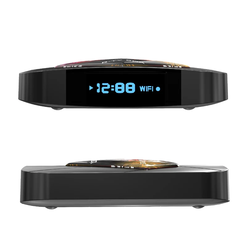 X10 Plus 6K Android 9.0 TV Box Allwinner H6 Quad Core Smart Mini PC with LED Display 2.4G Wifi 6K Streaming Media Player