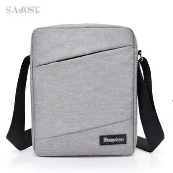 

Unisex Fashion Simple Crossbody Bags For Man Leisure Gray Canvas Man's Handbag Women Shoulder Messenger Bags Drop Shipping