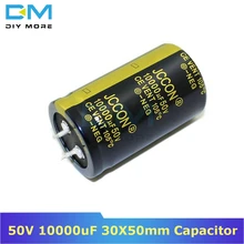 50В 10000 мкФ 30х50мм 30х50 алюминиевый электролитический конденсатор высокая частота низкое сопротивление через отверстие конденсатор 30*50 мм diymore