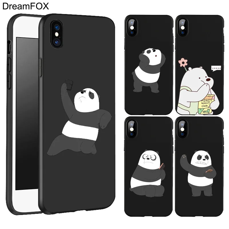 L610 Мы Голые Медведи Черный Мягкий ТПУ силиконовый чехол для Apple iPhone 11 Pro XR XS Max X 8 7 6