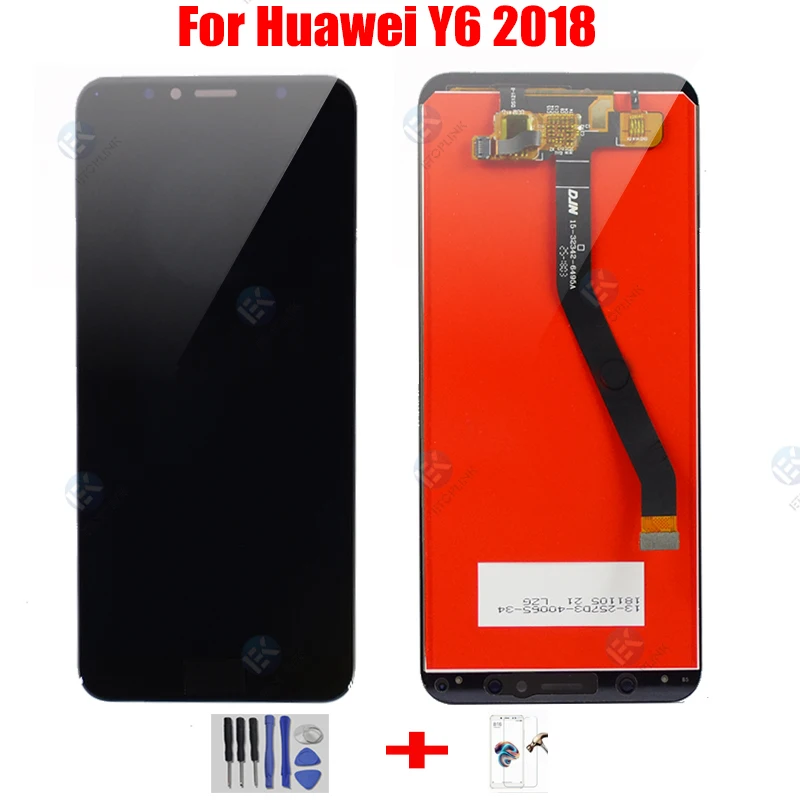 Для Huawei Y6 2018 дисплей ЖК-стекло сенсорный экран для ЖК-дигитайзер сборка с рамкой