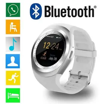 

Smartwatch Bluetooth Smart Watch Reloj Relogio 2G GSM SIM App Sync Mp3 for Apple iPhone Xiaomi Android Phones