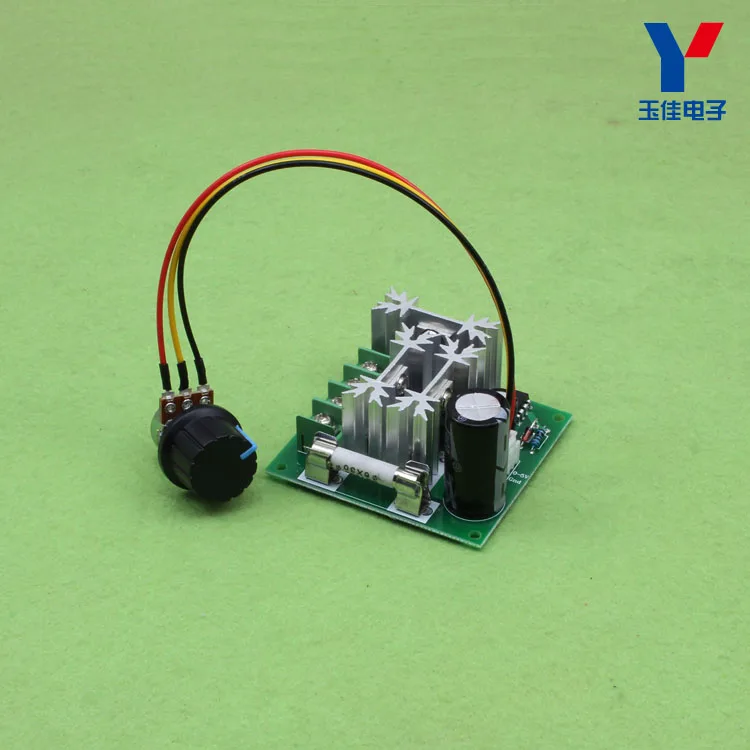 

[LAN] DC motor speed governor pump PWM stepless variable speed switch 15A 6V-90V (D4B1) --10pcs/lot