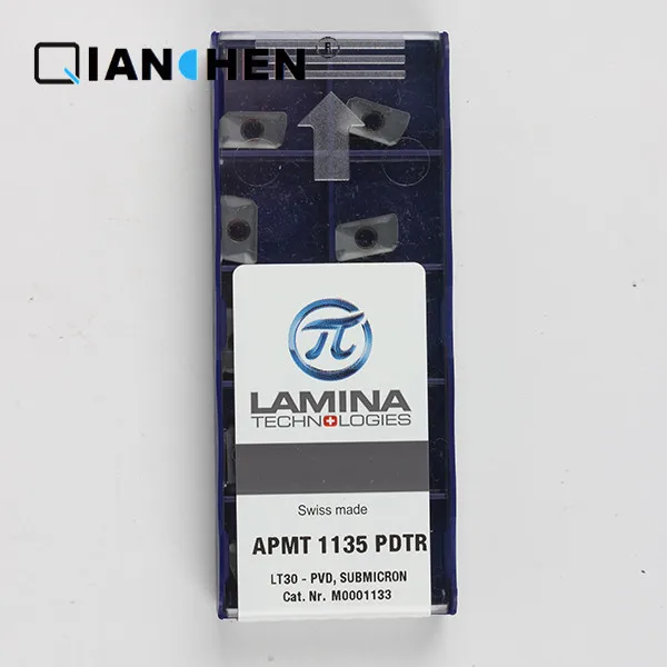 Оригинальные высококачественные Высокопроизводительные LAMINA APMT 1135 PDTR LT30(10 шт./лот) вольфрамовые карбидные режущие инструменты вставки