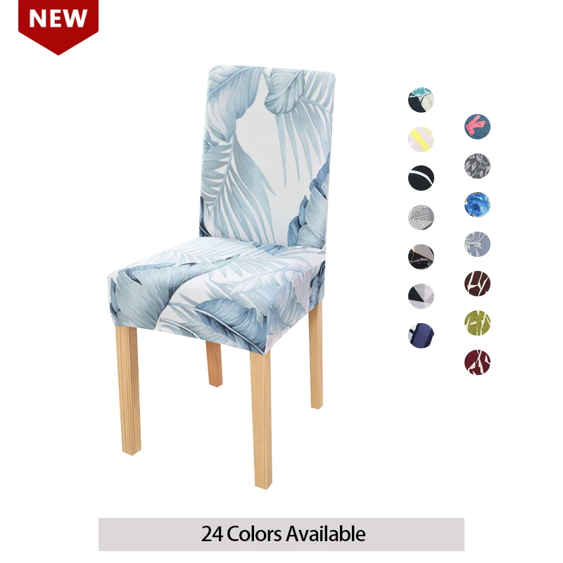 

Chair Cover Stretch Dining Room Spandex Kitchen Removable Arm for Banquet Wedding Hotel Restaurant 1PC