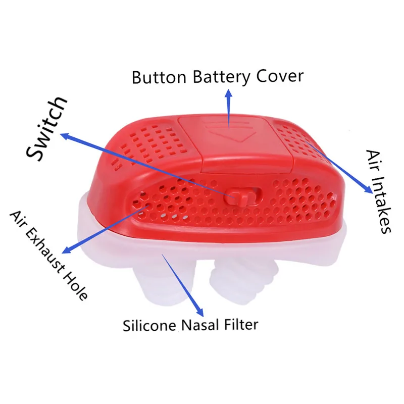 Электрический силиконовый анти храп Нос остановки дыхательный аппарат защита Спящая помощь мини храп устройство снятия храпа