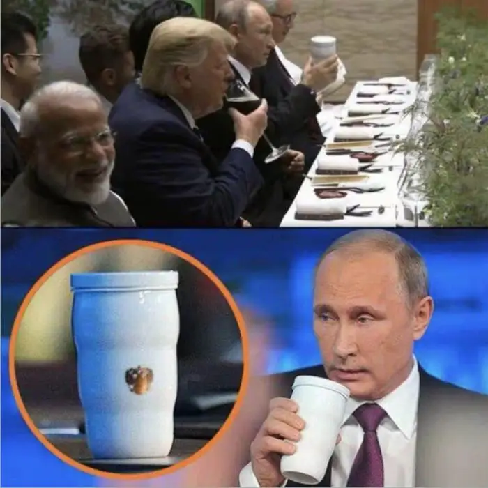 Putin's Same Thermal Cup Putin Same Mug Trump Putin G20 Toasted Thermal Cups Ceramic Cups Car Styling