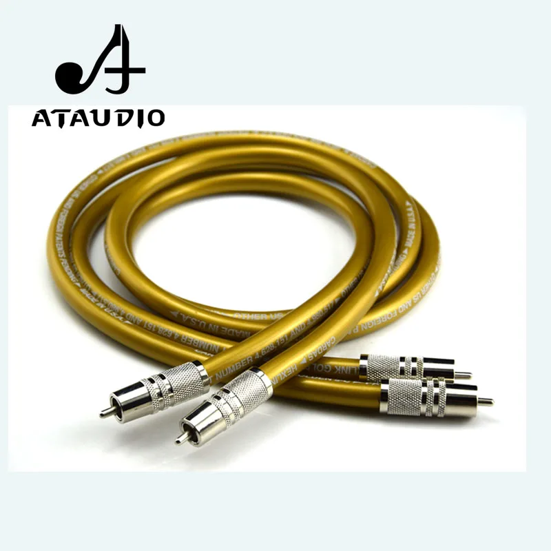 US $25.20 ATAUDIO One Pair Hifi Cardas RCA Cable Pure OCC HIFI RCA Interconnect Cable