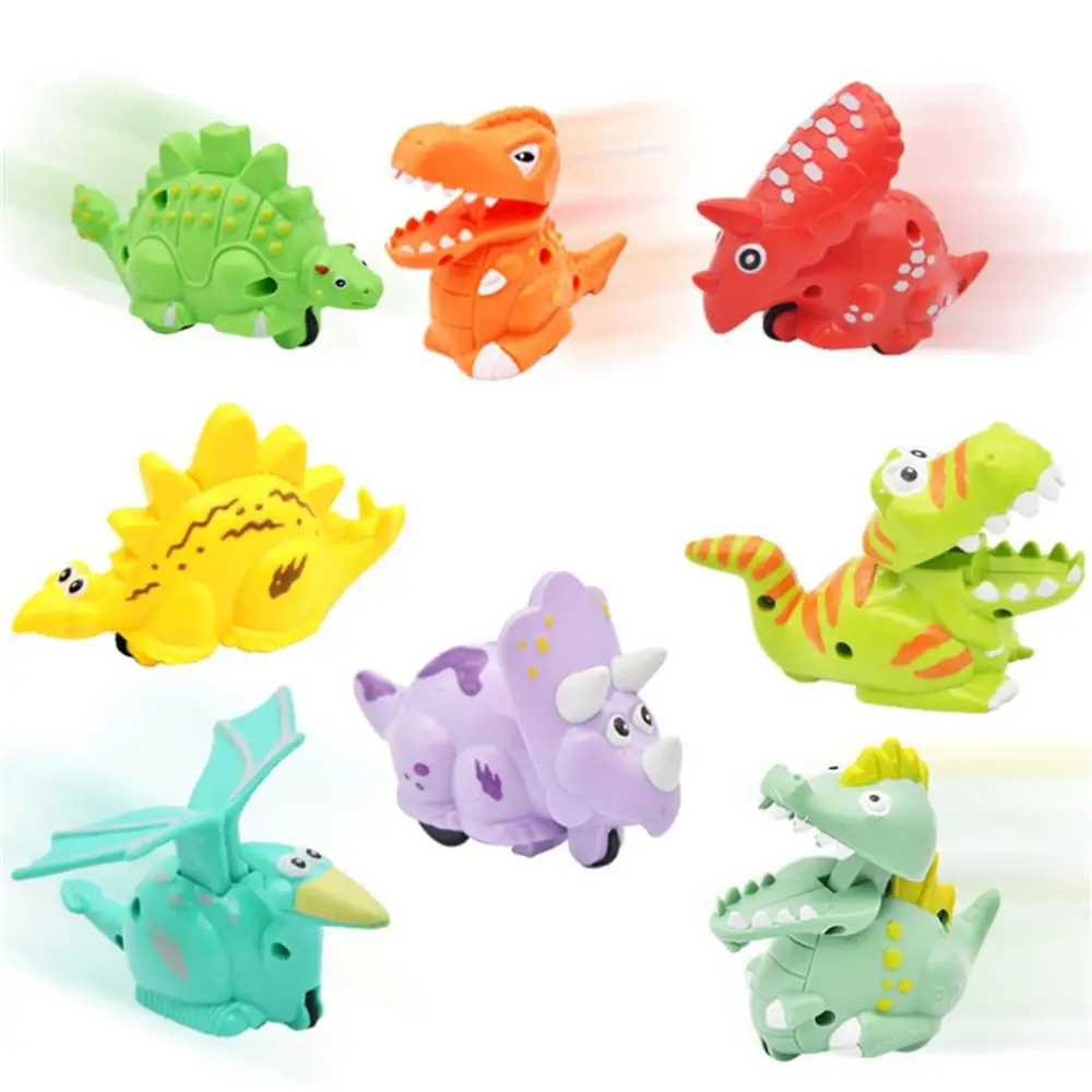 Детское давление инерции раздвижные динозавр автомобиль мини-ползунок игрушка-Рептилия Подарок