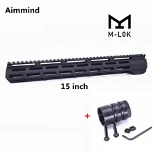 1" AR15 свободный поплавок M-LOK mlok цевье для винтовки для охотничьего следа тактический прицел крепление с стальная муфта ствола
