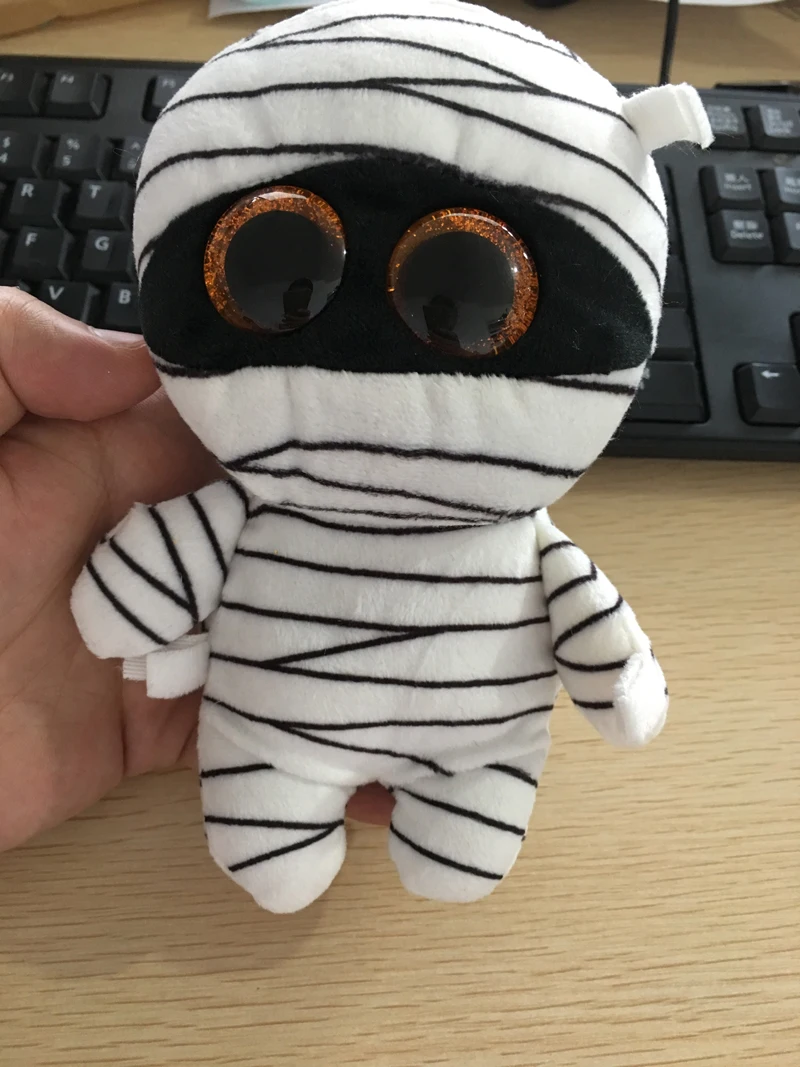 Ty Stuffed& Plush Halloween Mummy Toy 15cm